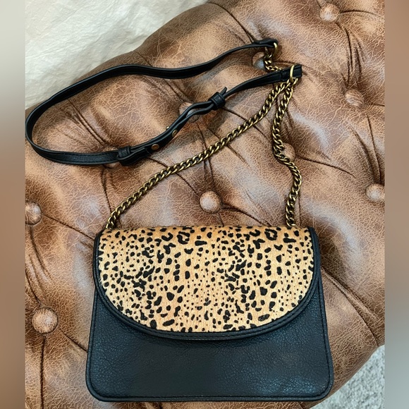 Cross body Black and leopard purse - AE *NEW* - Picture 2 of 6